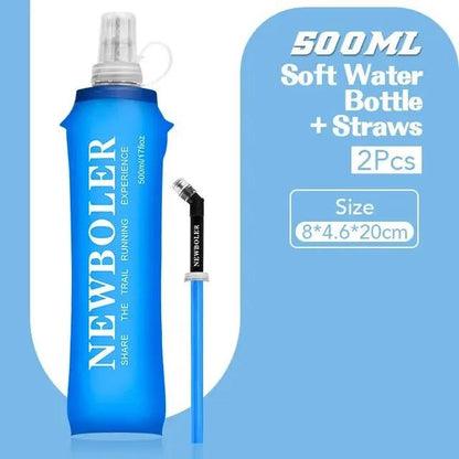 250ml 500ml Folding Soft Flask Sport Water Bottle - BIG SHOP HOUSE