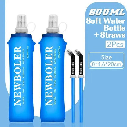 250ml 500ml Folding Soft Flask Sport Water Bottle - BIG SHOP HOUSE