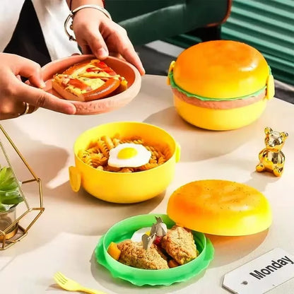 Hamburger-Shaped Bento Box | Cute Kids' Lunch Storage