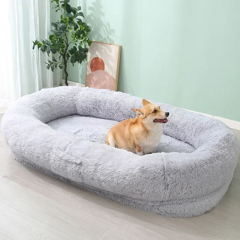 Plush Round Dog Bed | Cozy & Comfortable Pet Sleeping Solution