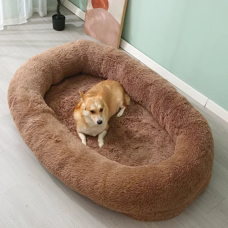 Plush Round Dog Bed | Cozy & Comfortable Pet Sleeping Solution