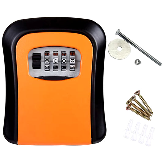 Wall-Mounted Key Safe | Outdoor Combination Lock Box