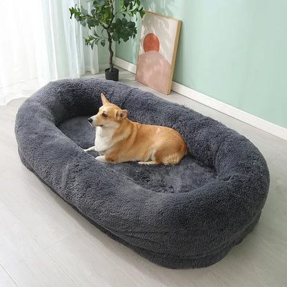 Plush Round Dog Bed | Cozy & Comfortable Pet Sleeping Solution