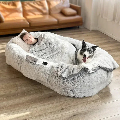 Plush Round Dog Bed | Cozy & Comfortable Pet Sleeping Solution