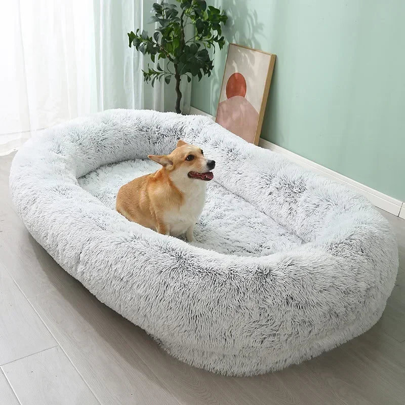 Plush Round Dog Bed | Cozy & Comfortable Pet Sleeping Solution