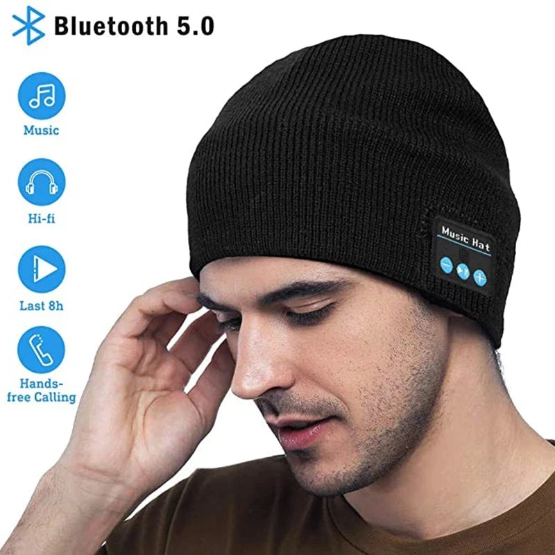 Bluetooth Headphone Wireless Smart Cap Headset