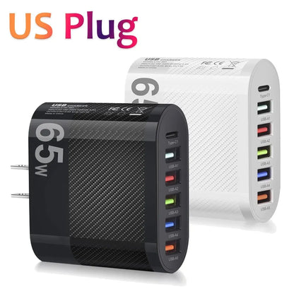 3.1A 5Ports USB Charger PD Charging Adapter