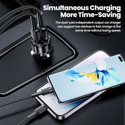 60W 30W Quick Charge Transparent Case