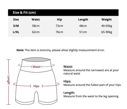 Women Elastic Yoga Shorts