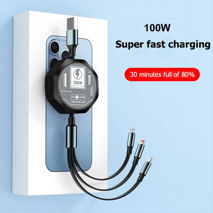 USB 100W Cable Fast Charging And Data Micro