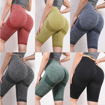 Women Elastic Yoga Shorts