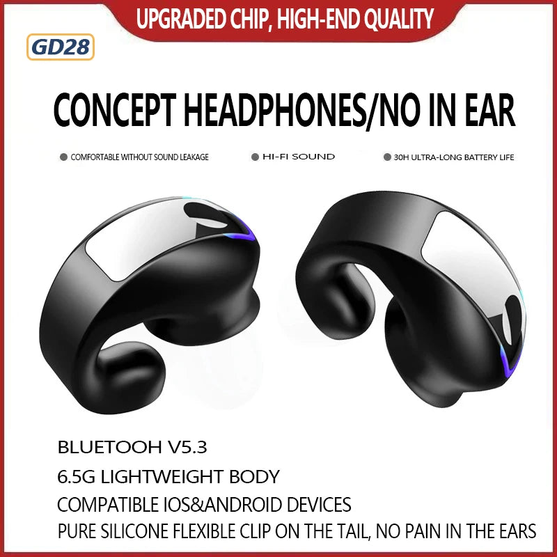 GD28 Single-ear Clip TWS Headphones