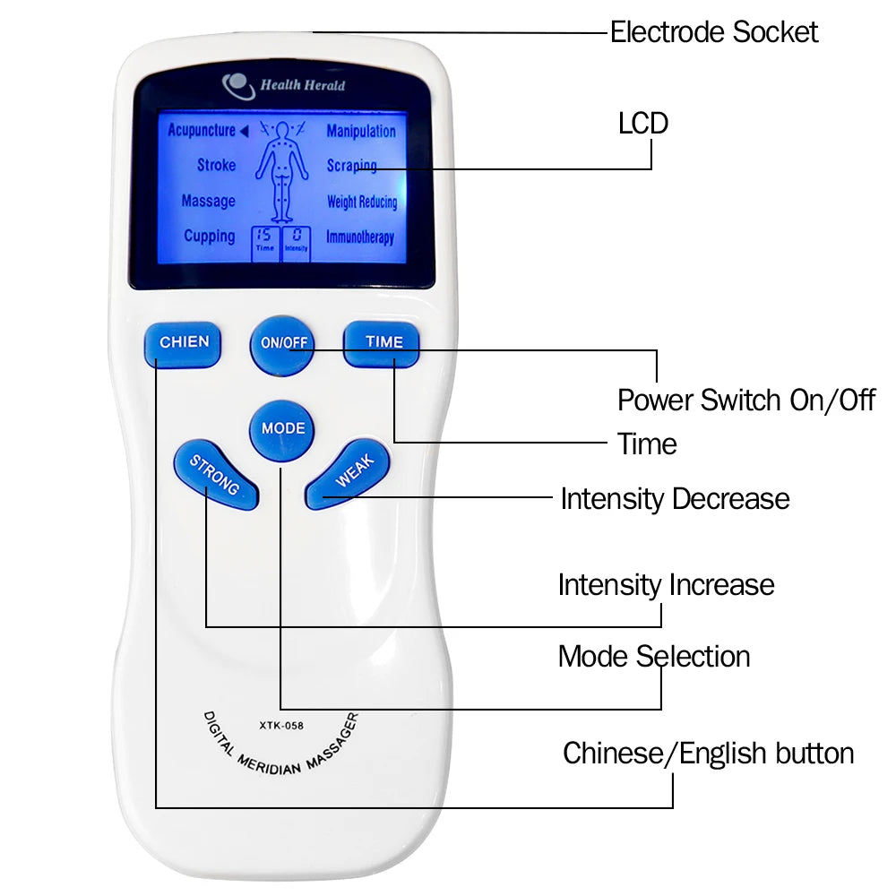 8 Modes EMS Digital Therapy Acupuncture Physiotherapy Slimming Machine