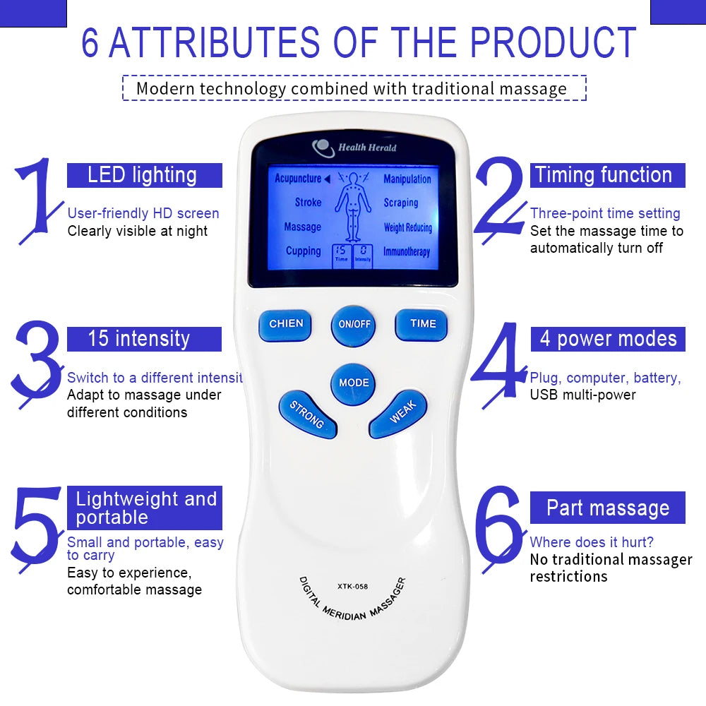 8 Modes EMS Digital Therapy Acupuncture Physiotherapy Slimming Machine