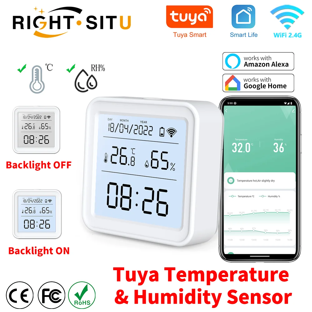 WIFI Smart Temperature Humidity Sensor