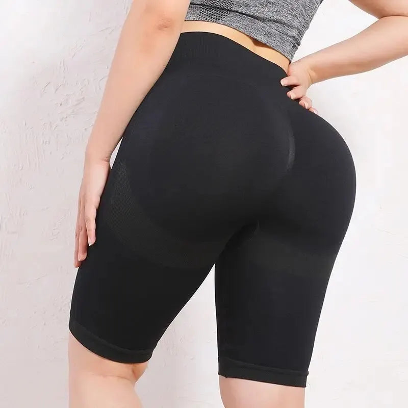 Women Elastic Yoga Shorts