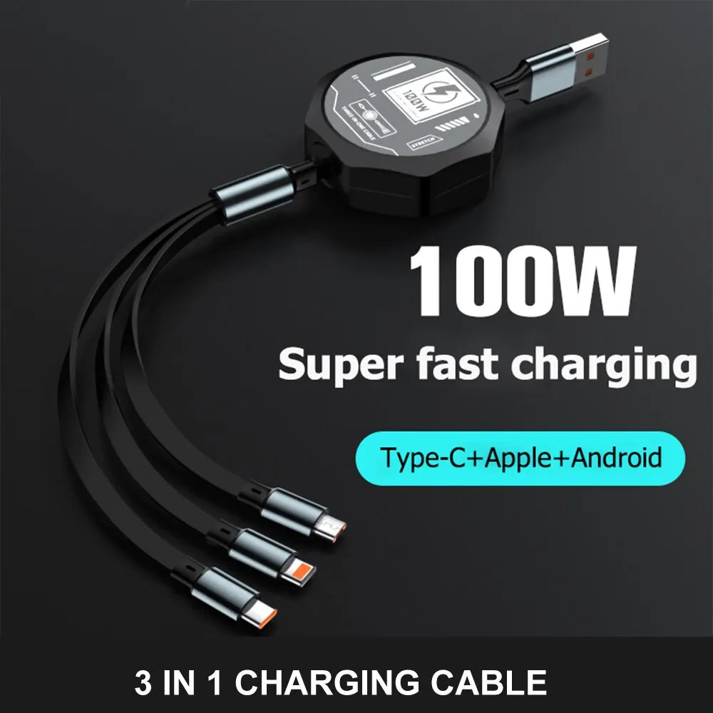 USB 100W Cable Fast Charging And Data Micro