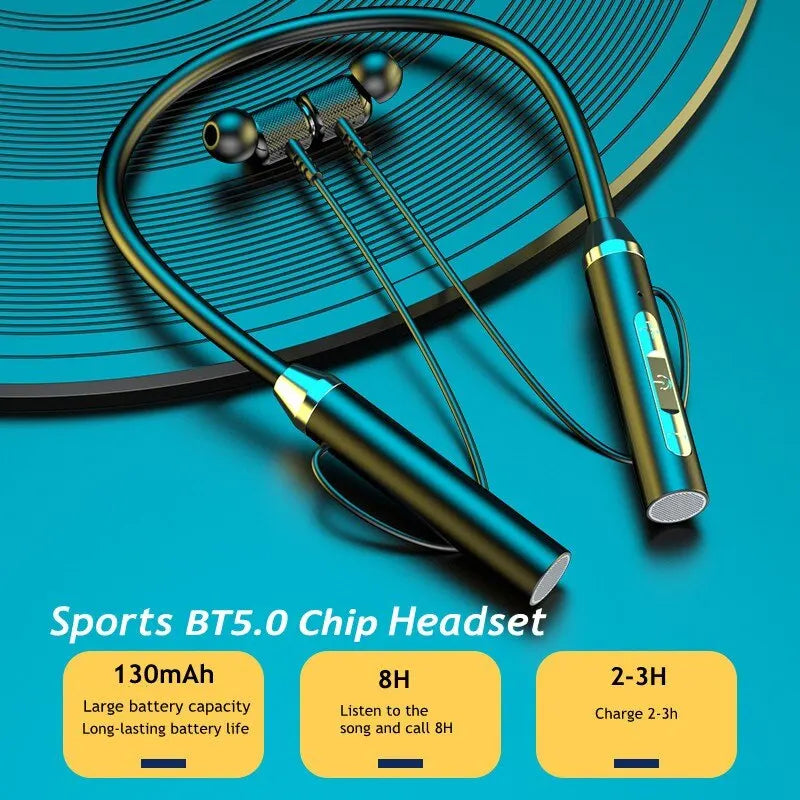 Wireless Headphones Bluetooth 5.0 Neckband Earphones