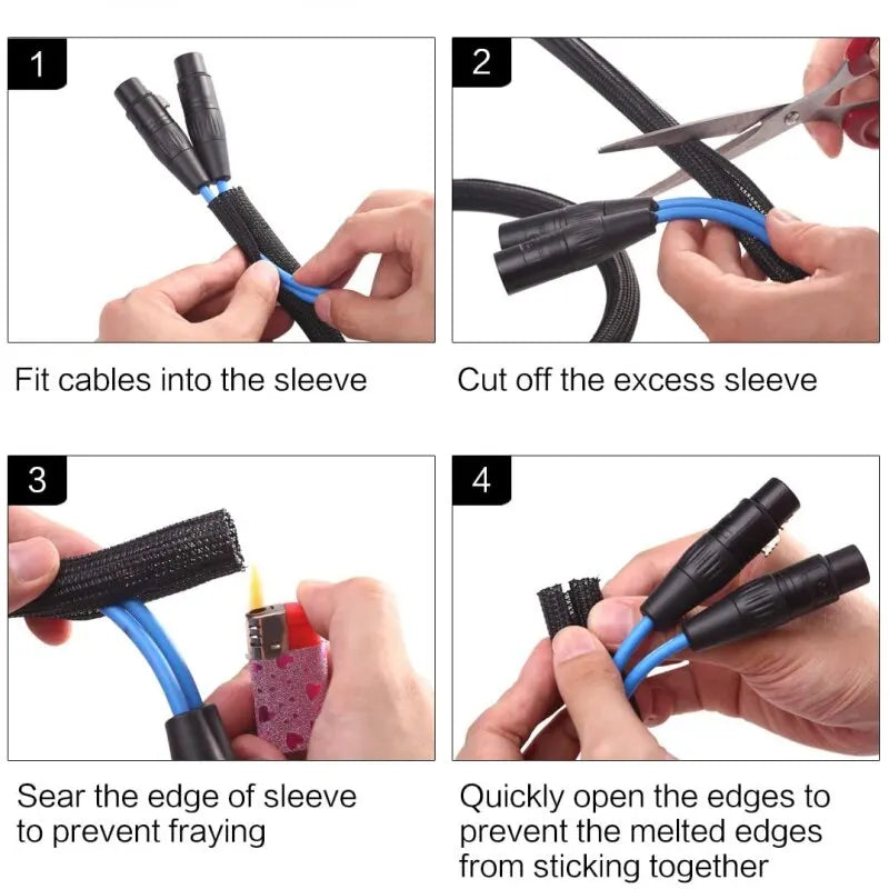 Wire Cable Protection Expandable Cable Sleeve