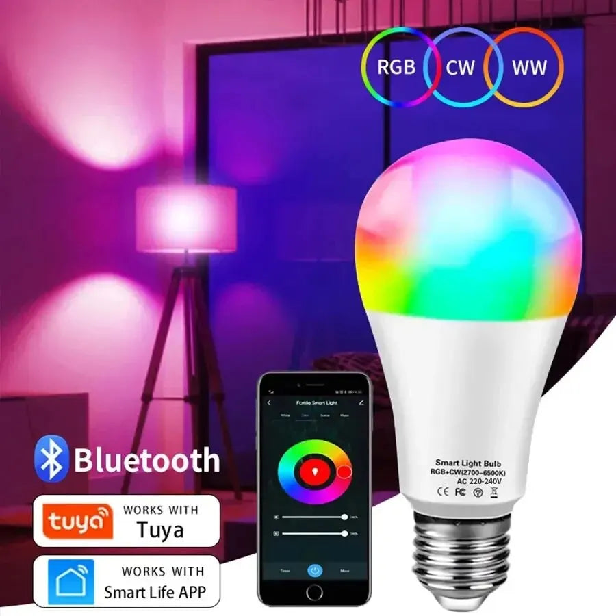 Dimmable Light Bluetooth RGB Bulb