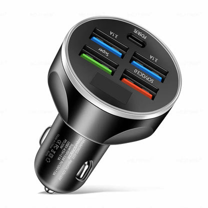 Type C Fast Charging Auto Mobile Phone Adapter