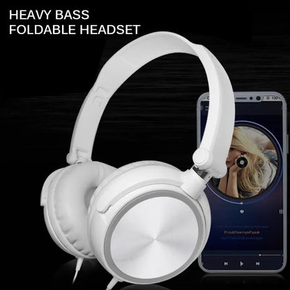 Foldable With Microphone Adjustable Headphones