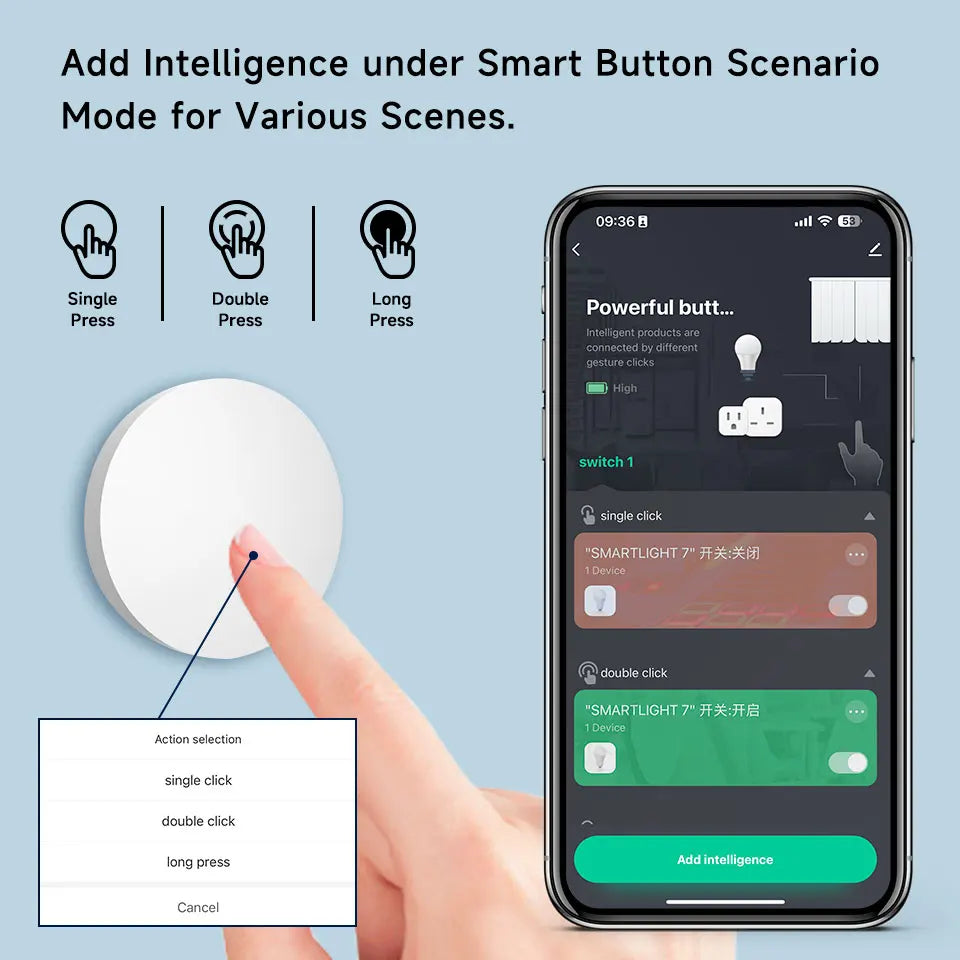 Smart Push Button Wireless Switch