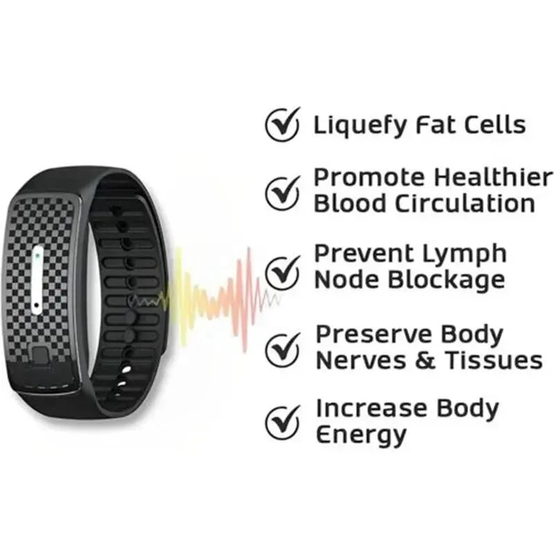 Smart Magnetic Lymphatic Detox Bracelet Heart Rate Fitness Pedometer