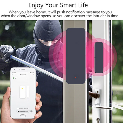 WIFI Door Sensor Window Entry Sensor Security Burglar Magnetic Sensor