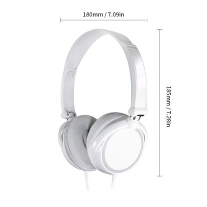 Foldable With Microphone Adjustable Headphones