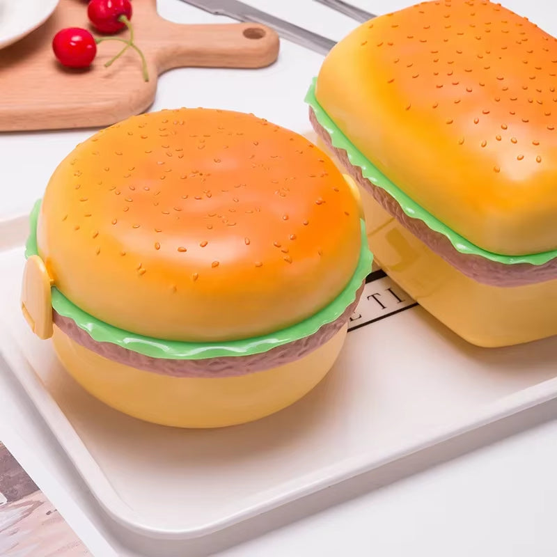 Hamburger-Shaped Bento Box | Cute Kids' Lunch Storage