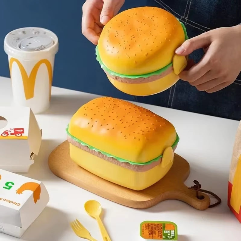 Hamburger-Shaped Bento Box | Cute Kids' Lunch Storage