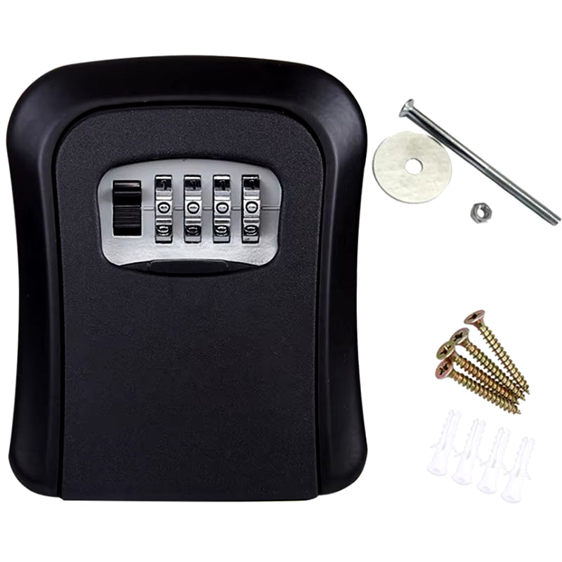 Wall-Mounted Key Safe | Outdoor Combination Lock Box